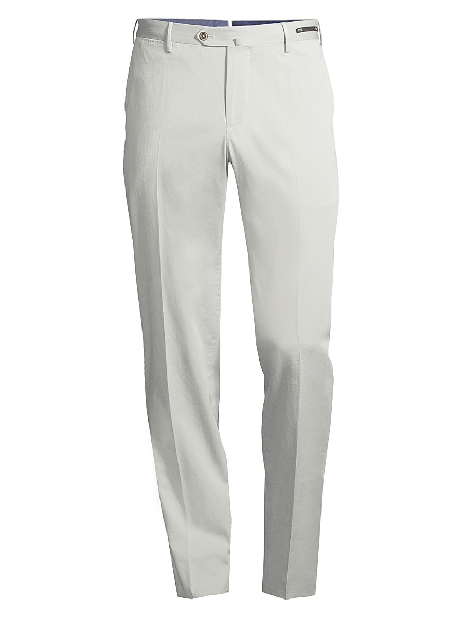 Men's Slim-Fit Silk-Blend SilkOchino Trousers - Stone