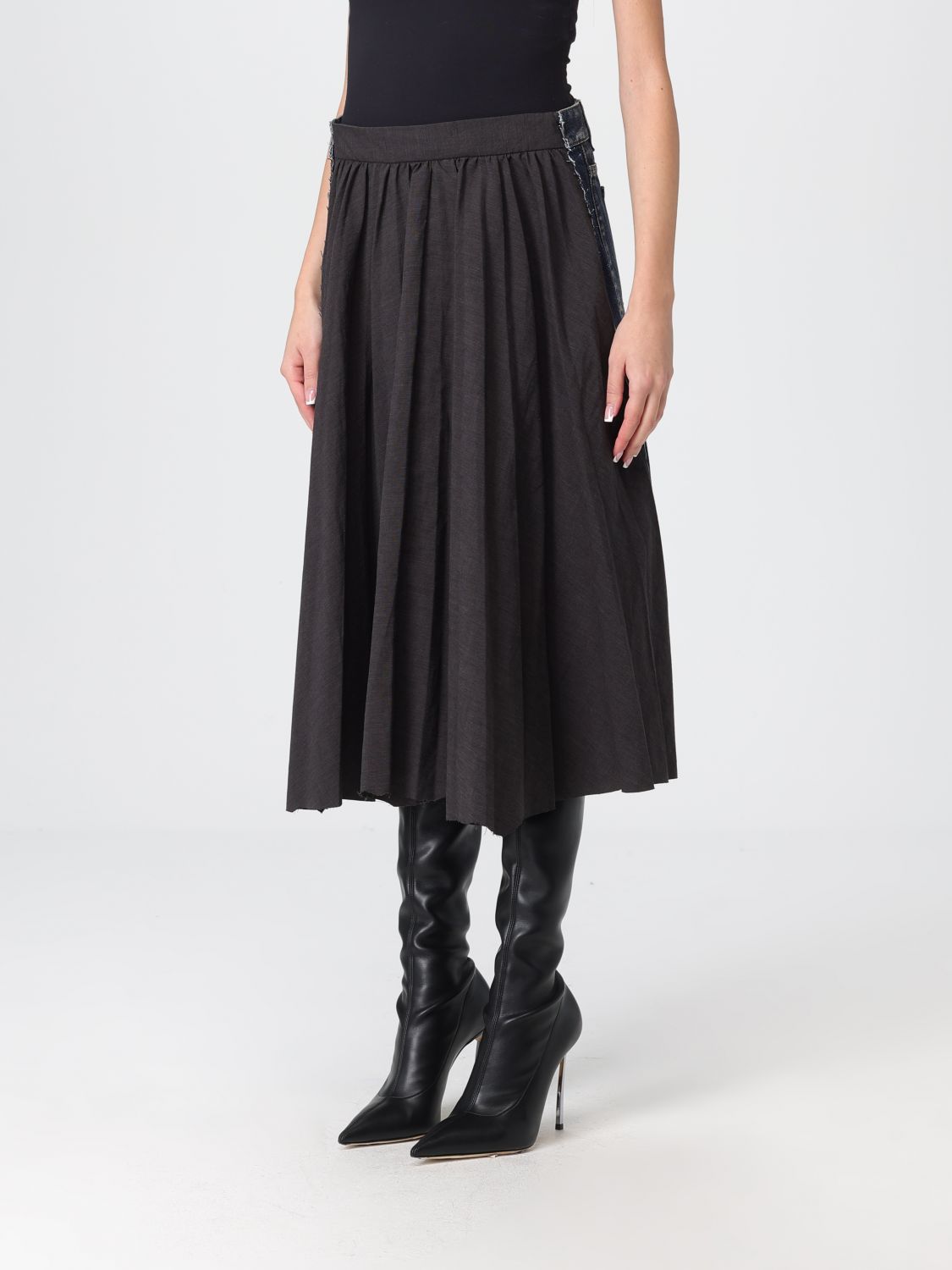 Skirt Woman color Black