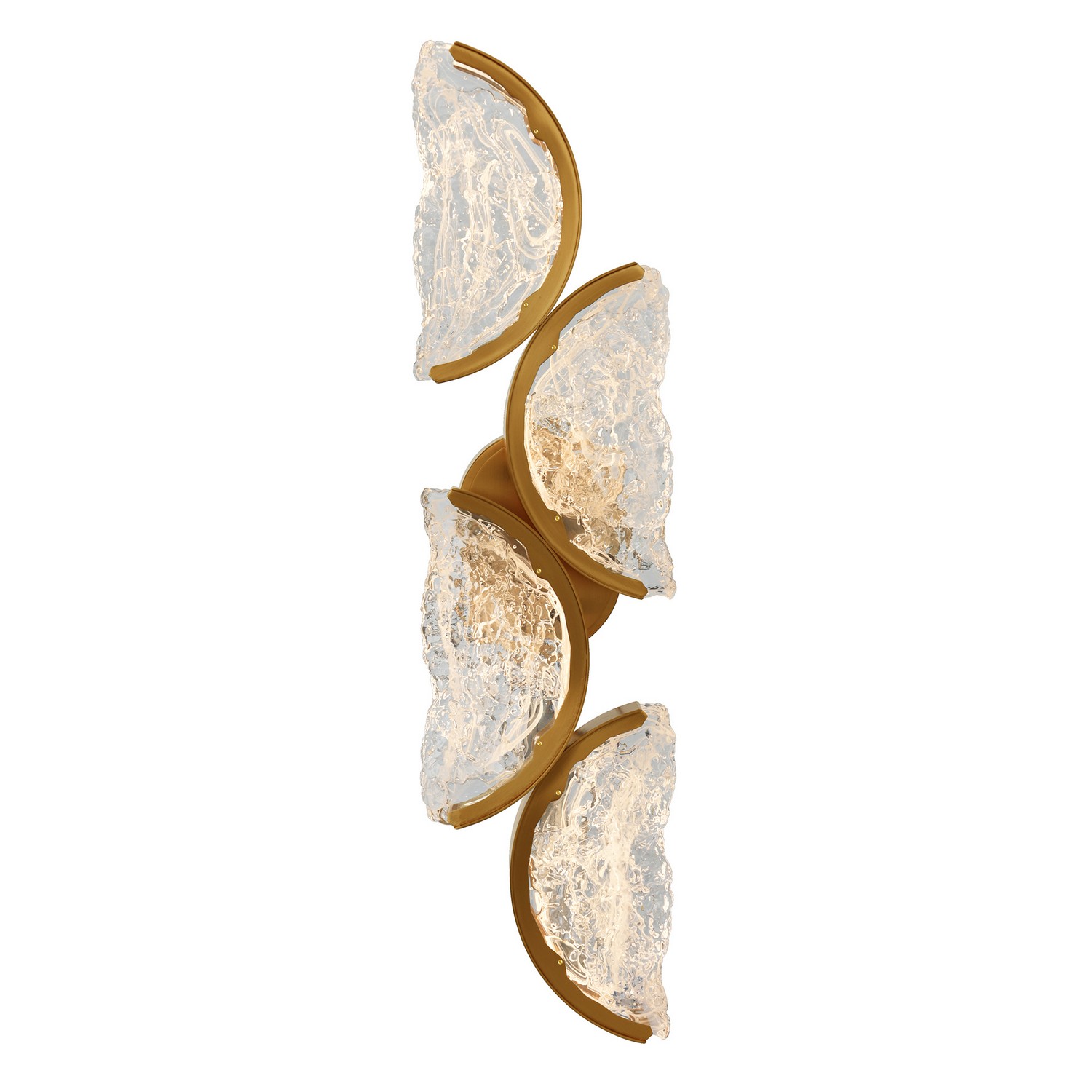 Brass LED Wall Sconce from the Moon Collection
