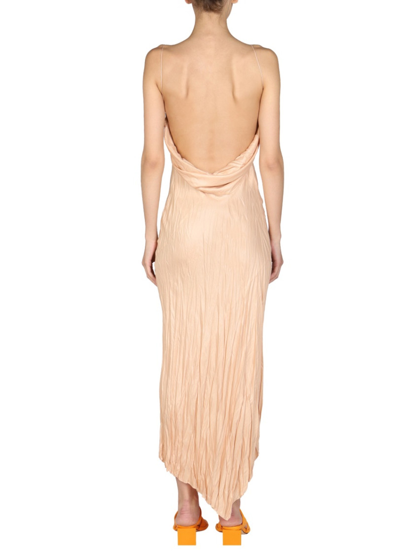 Light Brown Scoop Neck Maxi Dress