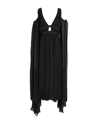 Woman Midi dress Black Size 2 Viscose, Polyester