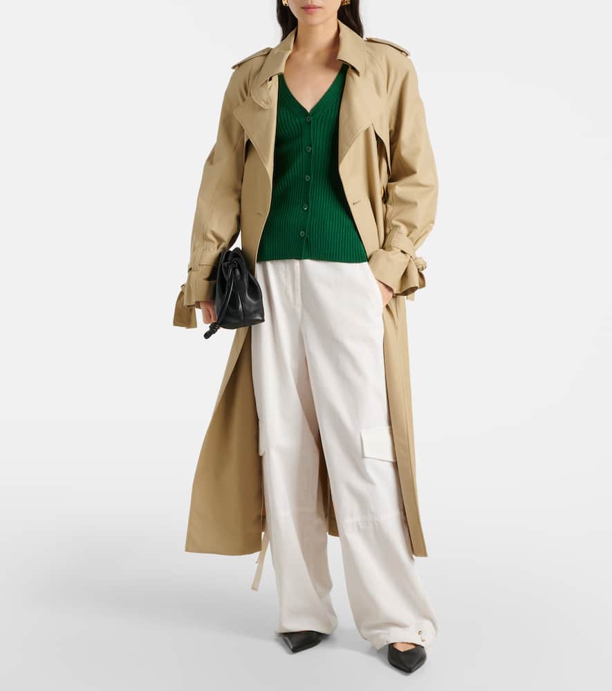 Essential Ease wool and silk-blend cardigan