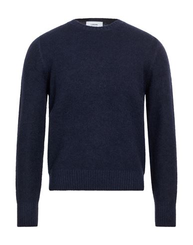 Man Sweater Navy Size XL Baby alpaca wool, Polyamide, Wool