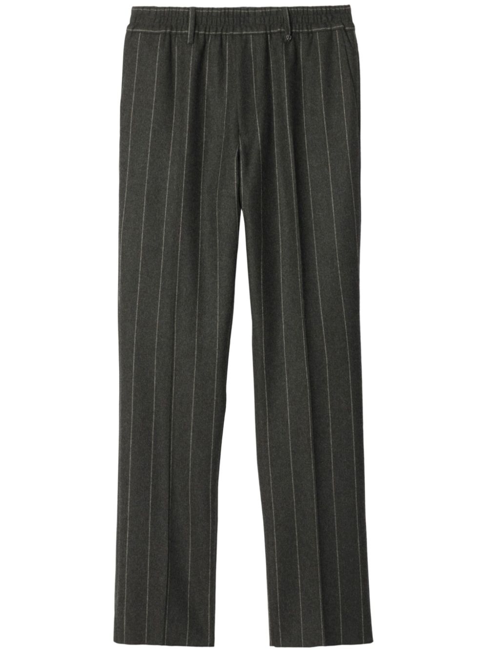 Pinstriped tailored trousers - Grey