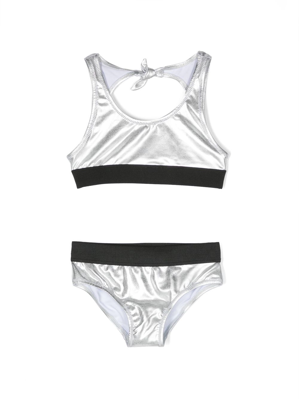 Metallic-finish bikini - Silver