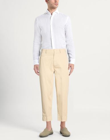 Man Pants Pastel yellow Size 25 Cotton