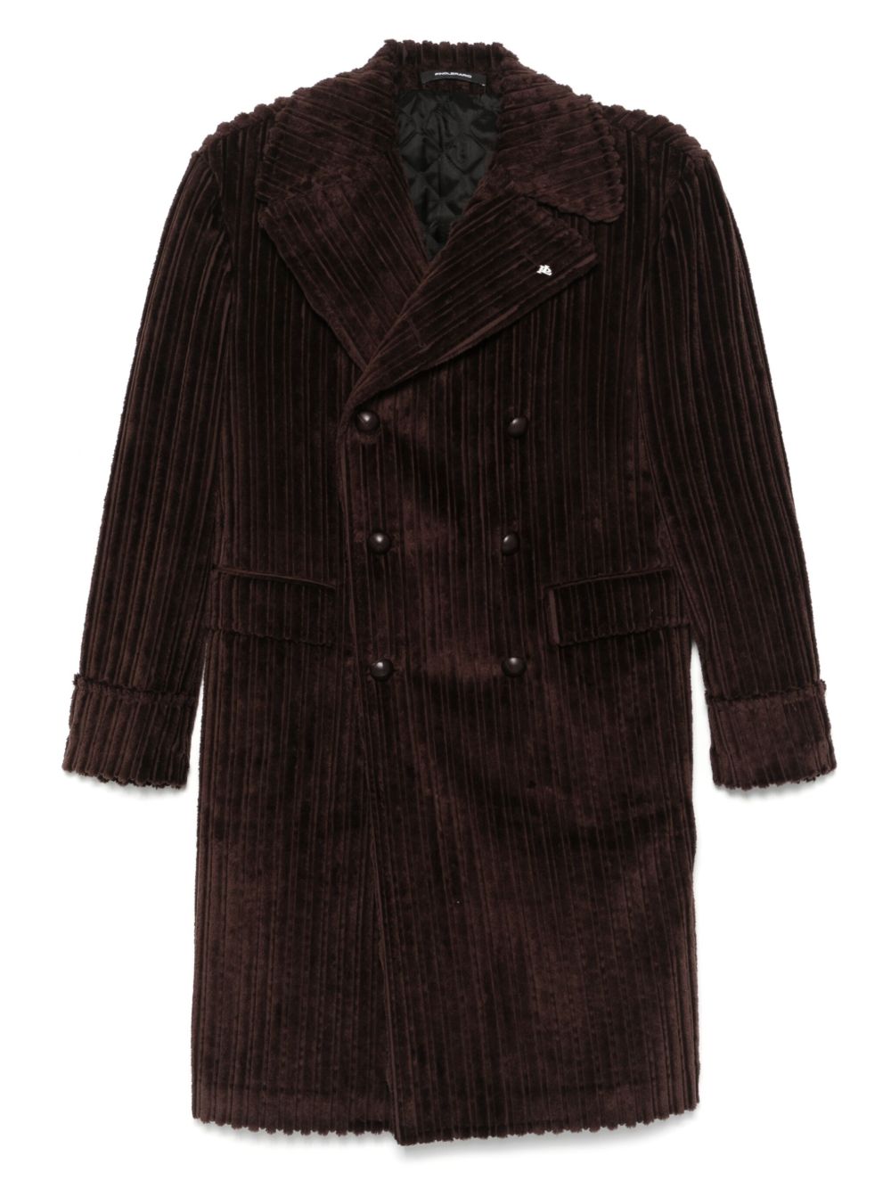 Tagliatore double-breasted coat - Brown