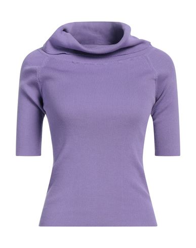 Snobby Sheep Woman Turtleneck Mauve Size 2 Cotton, Silk