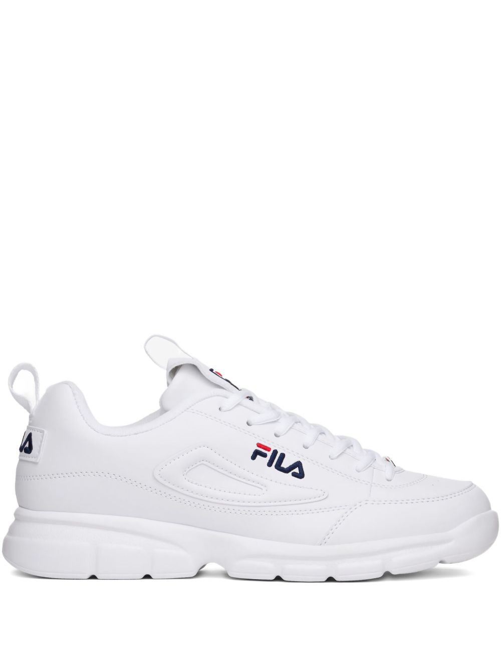 Fila Men's Disruptor SE Training Shoe, White/Fila Navy/Fila Red, 10.5 M US