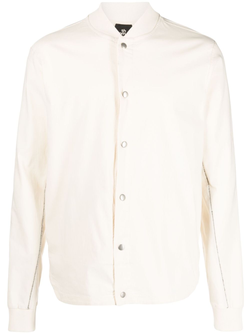 Thom Krom band collar shirt jacket - Black