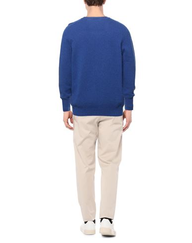 Man Sweater Blue Size 40 Lambswool