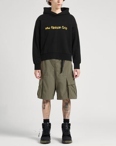 Man Sweatshirt Black Size S Cotton