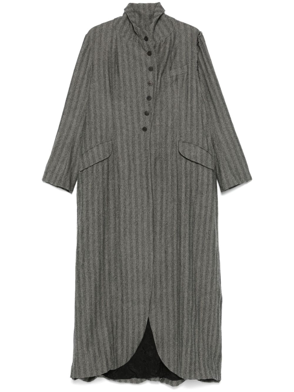 Striped coat - Grey