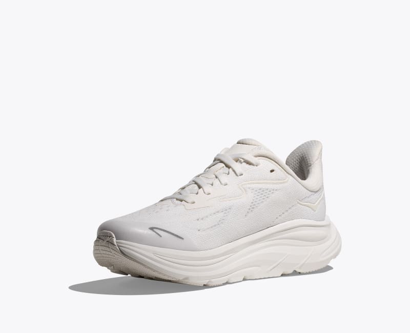 HOKA Clifton 10 Shoes in White/White