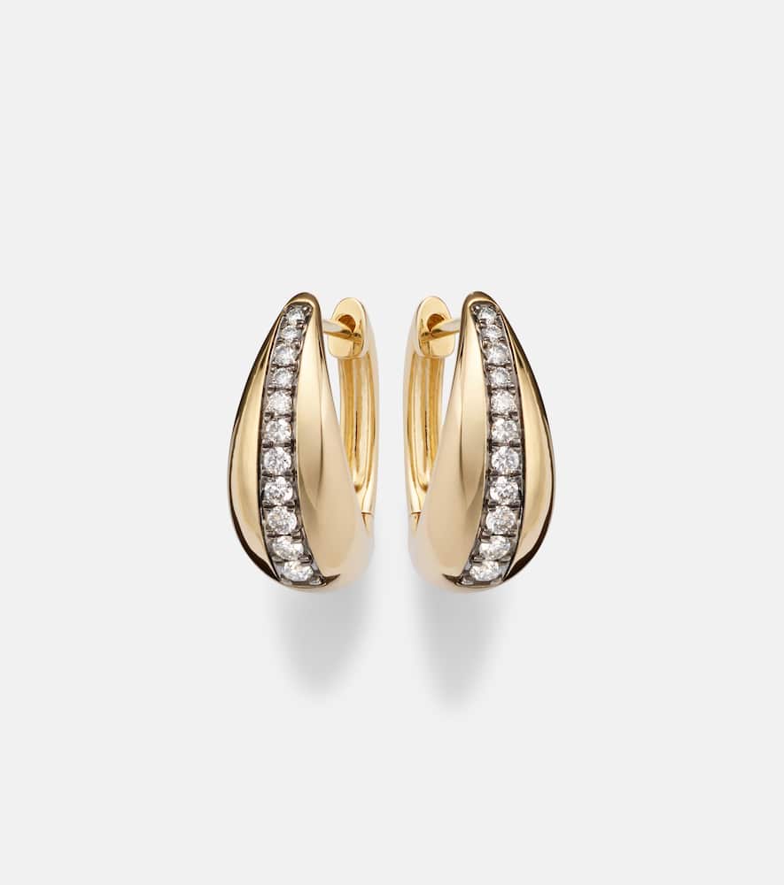 The Night Call 10kt gold earrings with diamonds