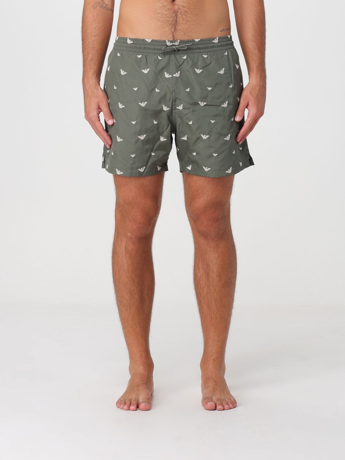Swimsuit Men color Green