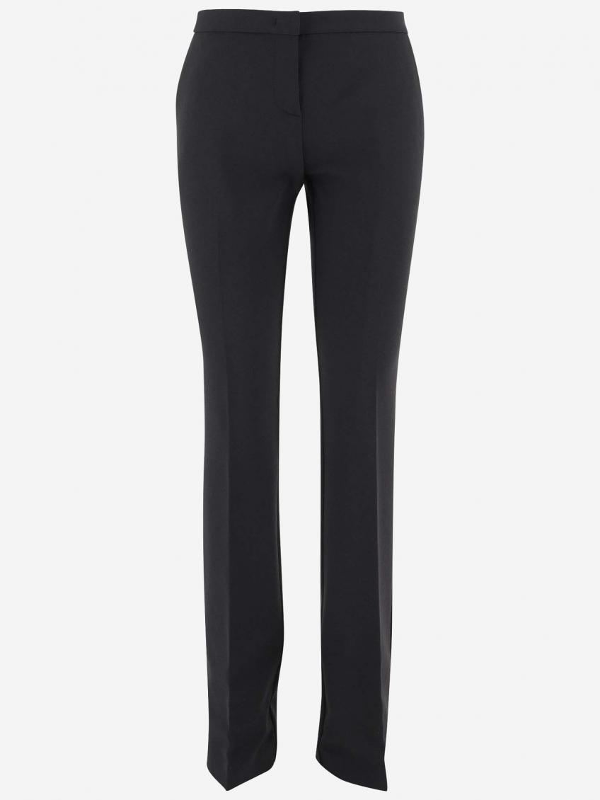 Pleated flared trousers - Z99 BLACK