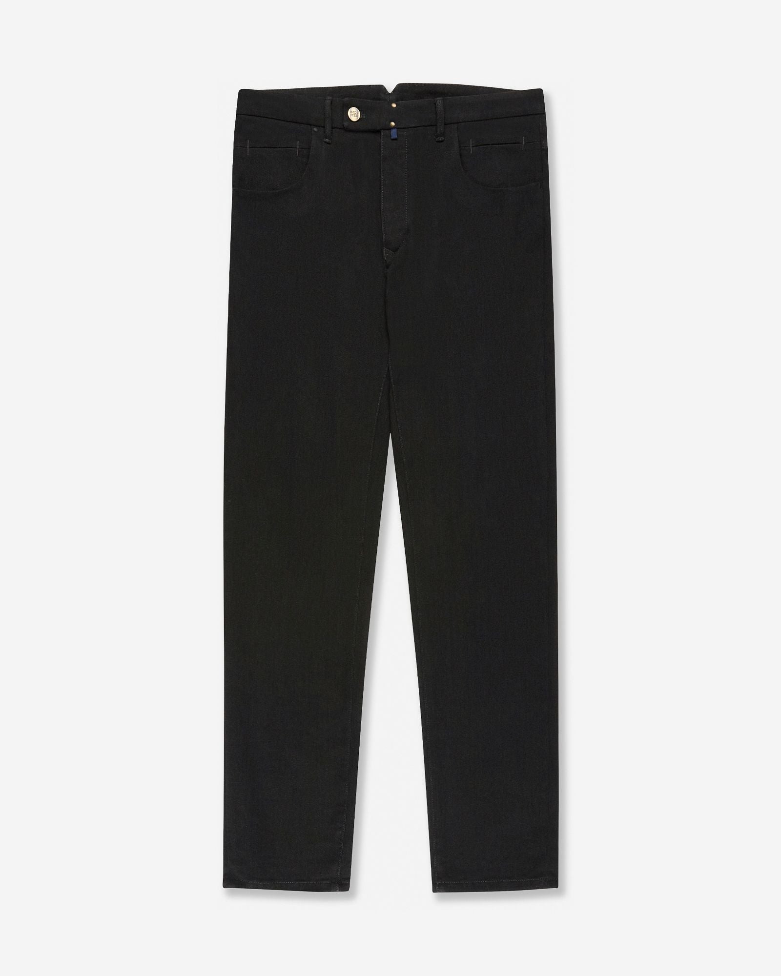Slim fit denim trousers dark black