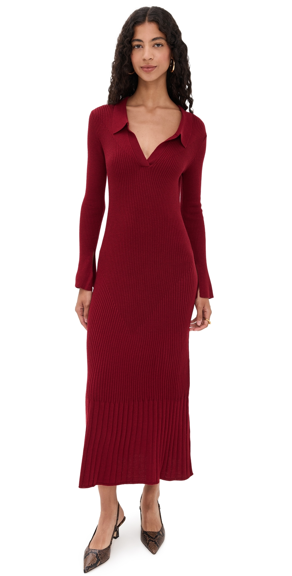 O. p.t Nicole Dress Burgundy