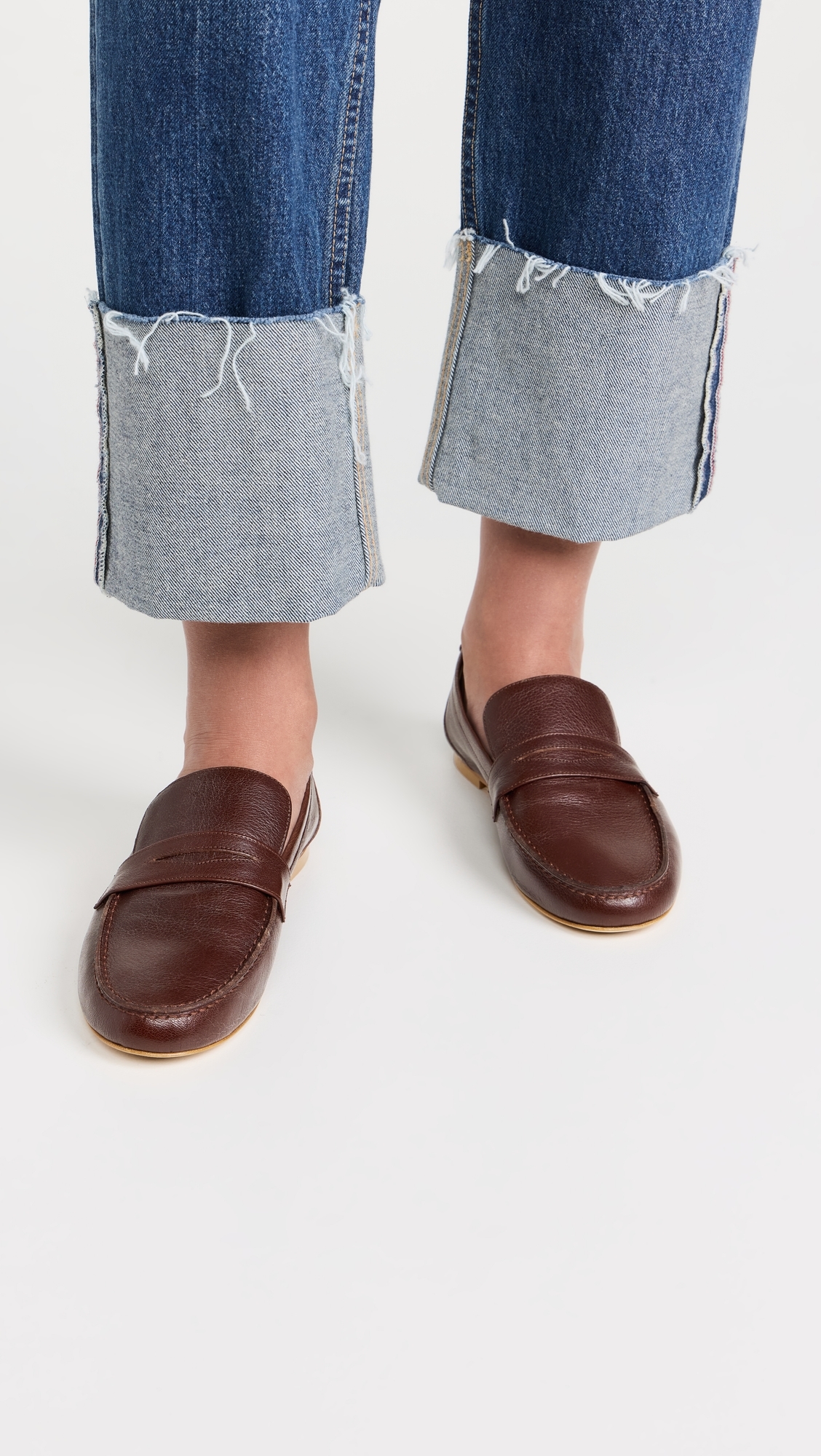 Penny Leather Loafers Oxblood