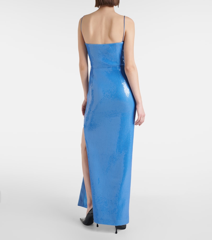 Stargaze Bandeau sequined maxi dress