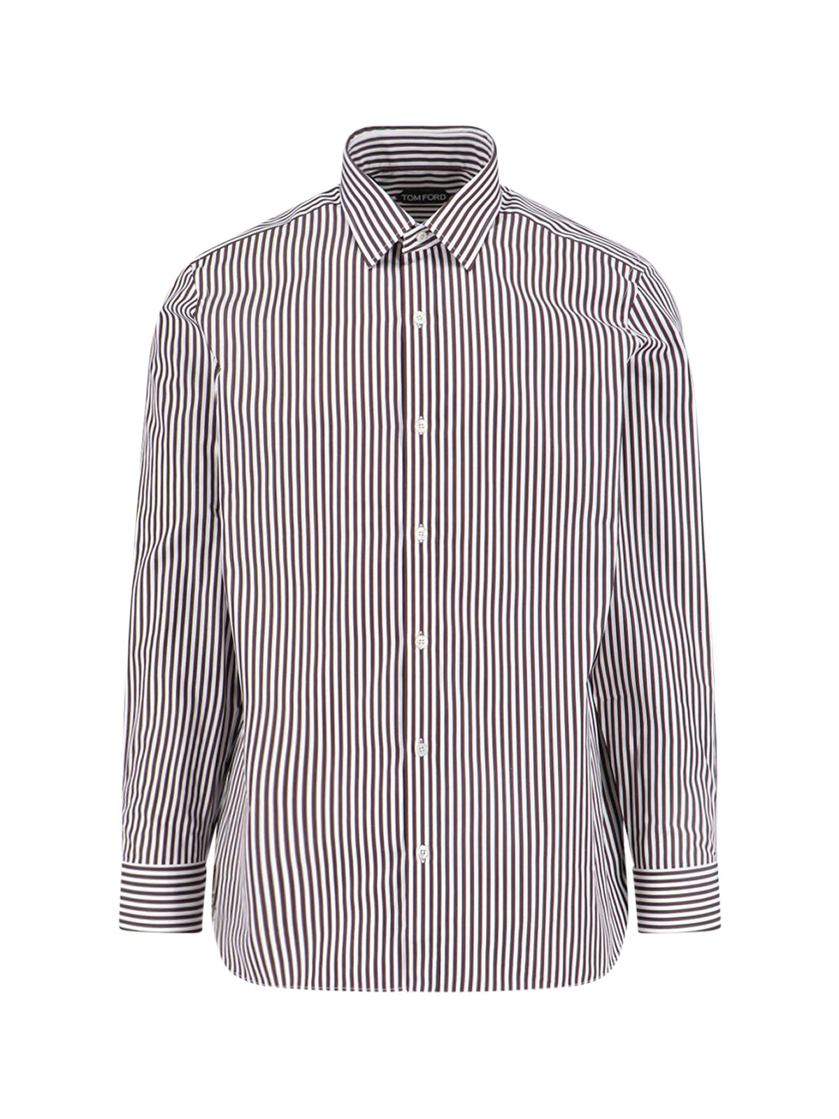 Men's 100% Cotton Dress Shirt with Mother-of-Pearl Buttons