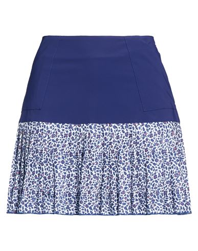 Woman Mini skirt Blue Size 4 Polyamide, Elastane