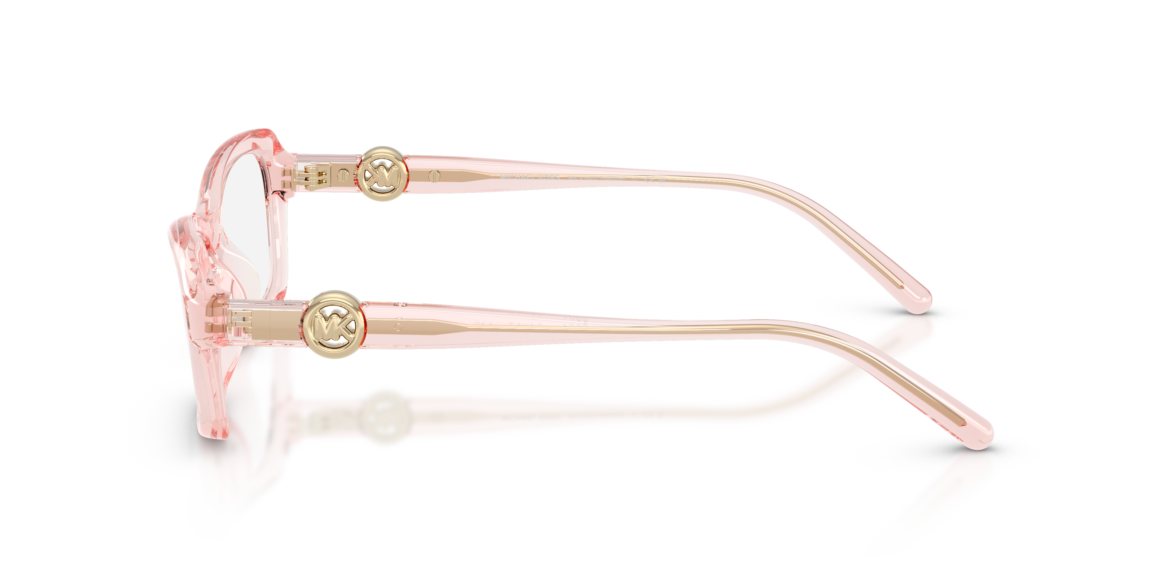 Michael Kors Mujer Michael Kors MK4182U HAKONE 3901 Monturas ópticas Inyectado Rosa Transparente Redonda Norma