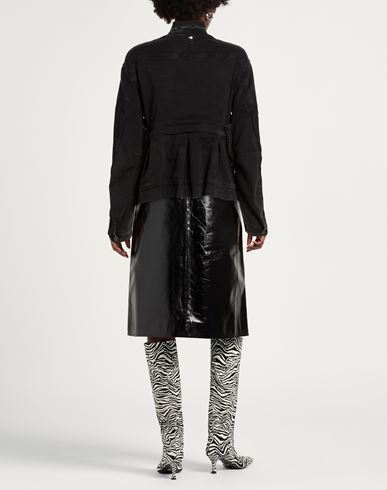 Use Woman Denim outerwear Black Size 10 Cotton, Elastane