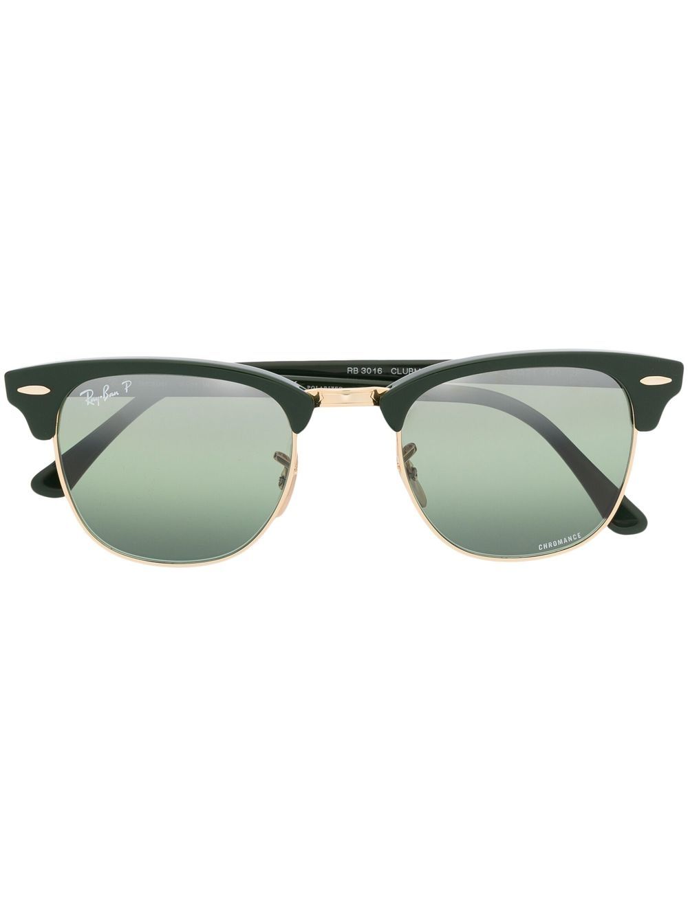 Tinted straight-arm sunglasses - Green