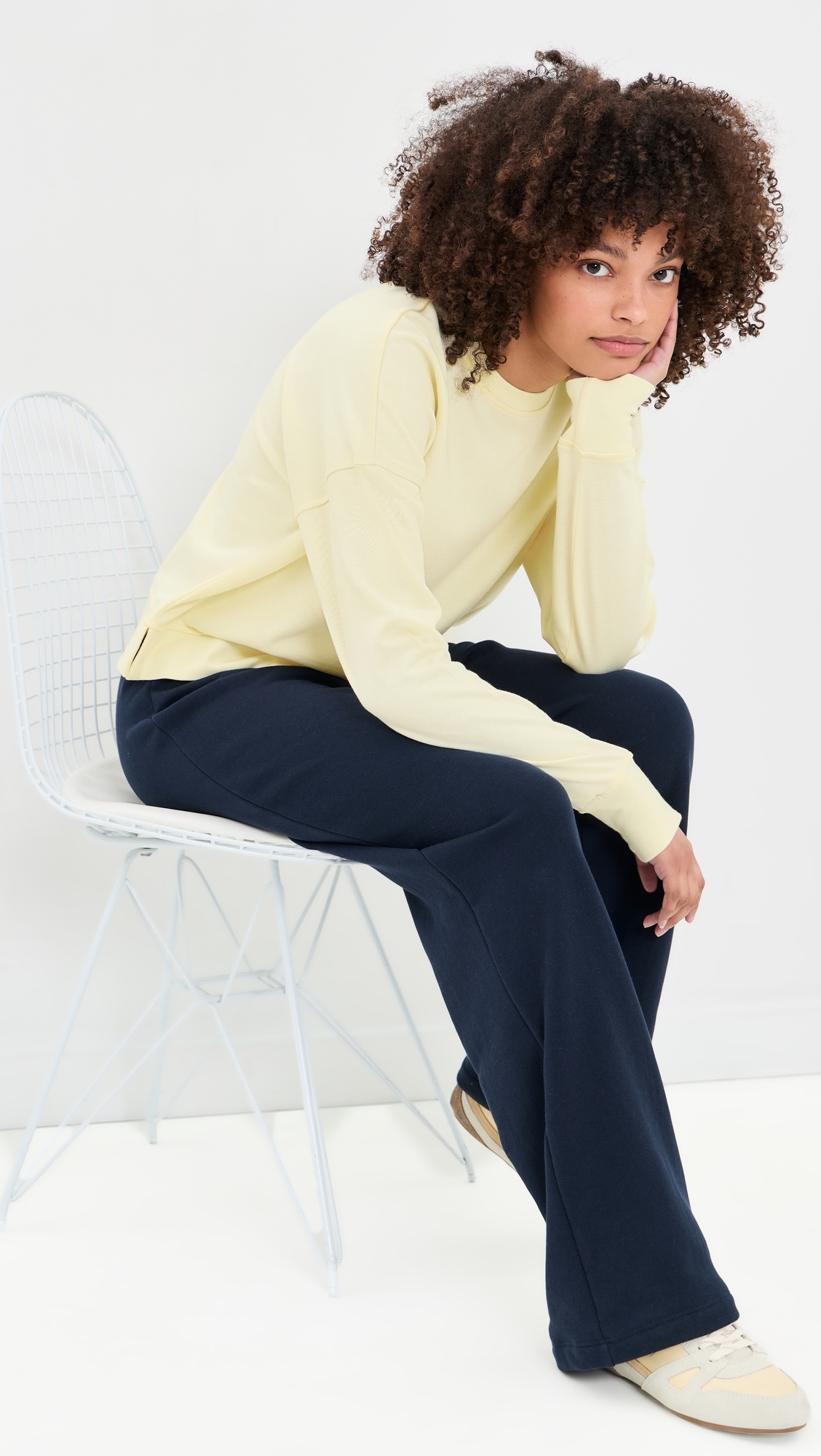 After Class Crop Sweatshirt Butterscotch Yellow
