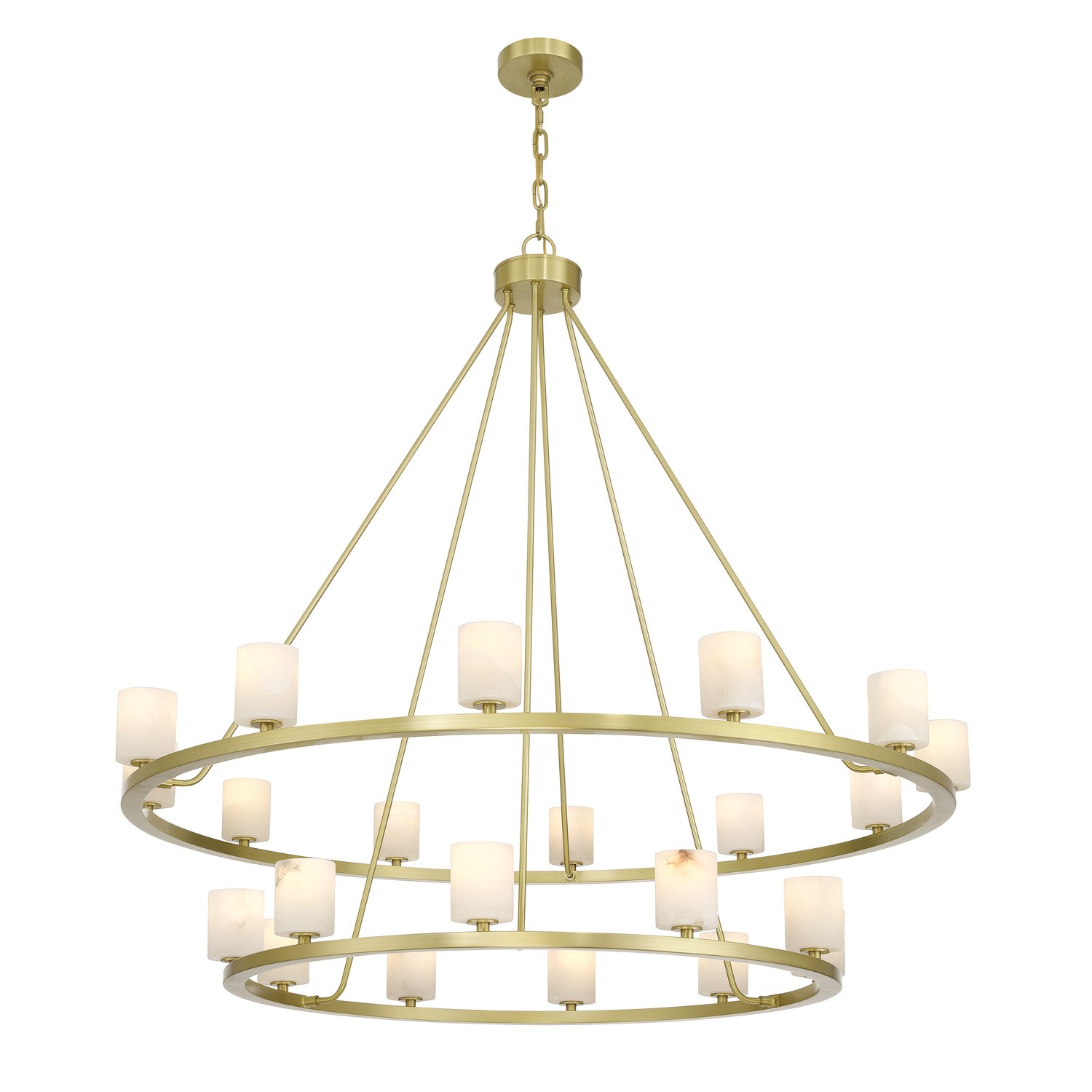 Soft Brass LED Chandelier from the Aragon Collection