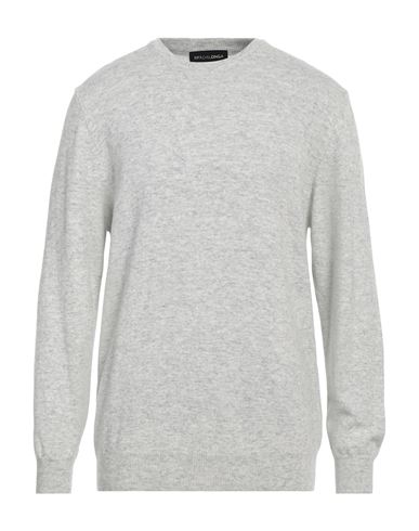 Man Sweater Light grey Size 46 Virgin Wool, Viscose, Polyamide, Cashmere