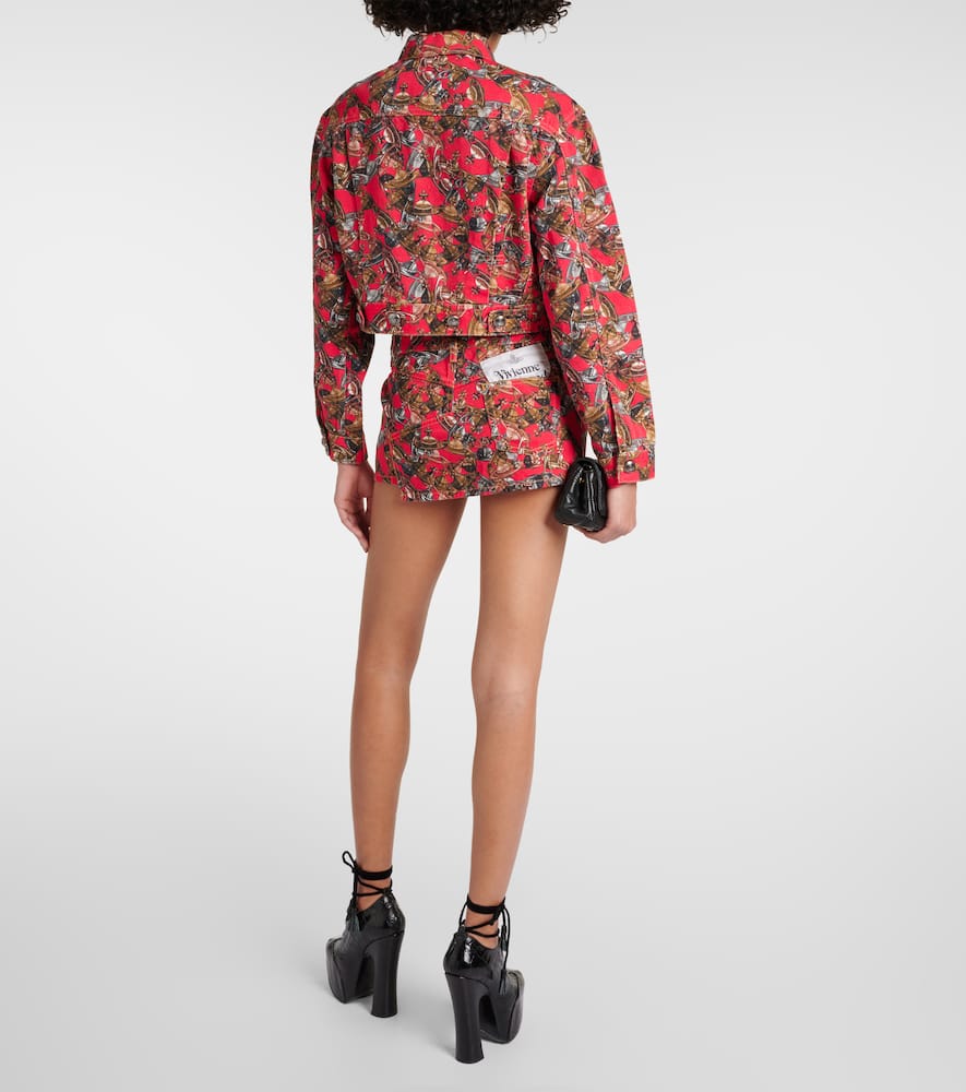 Vivienne Westwood Printed cropped denim jacket