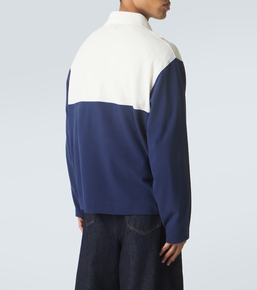 Logo cotton piqué polo shirt