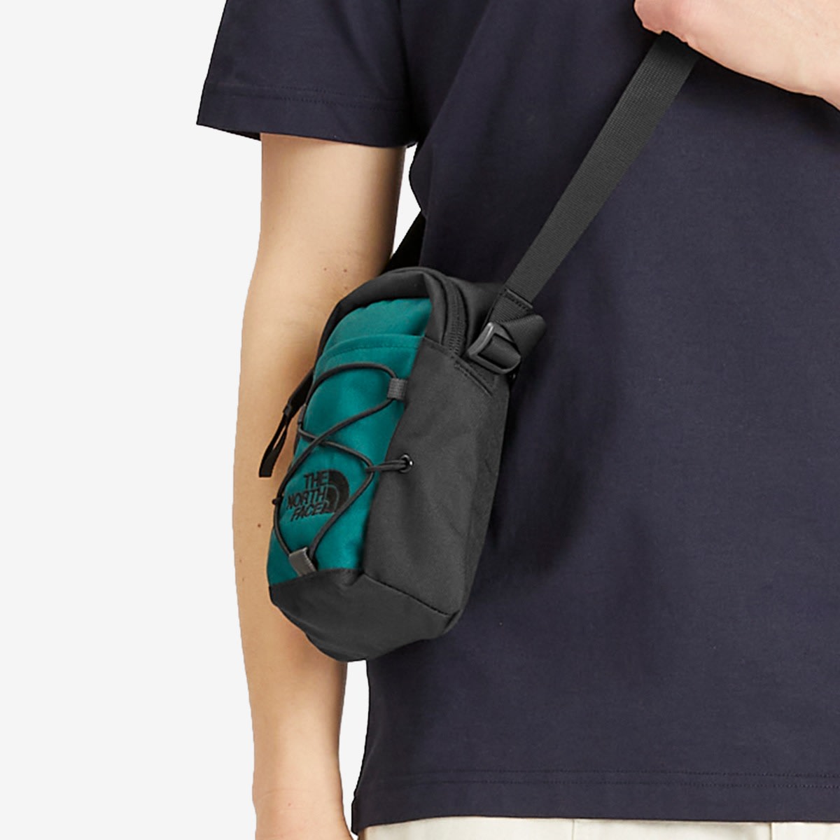Jester Crossbody Bag in Deep Nori/Tnf Black 