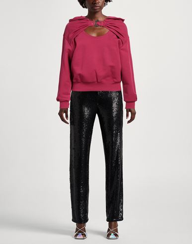 Versace Jeans Couture Woman Sweatshirt Magenta Size S Cotton, Elastane
