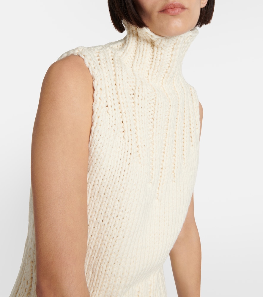 Wool turtleneck top