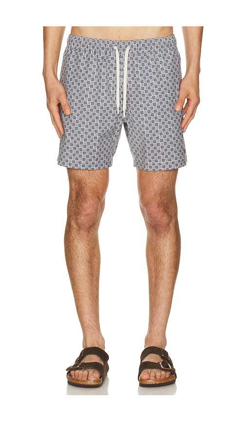 Faherty All Day 6 Swimtrunks in Brown. S. Also in