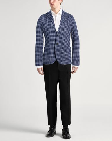 Man Blazer Navy Size 40 Cotton