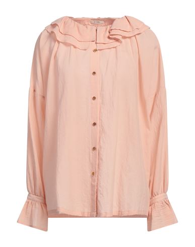 Woman Shirt Light pink Size 8 Cotton