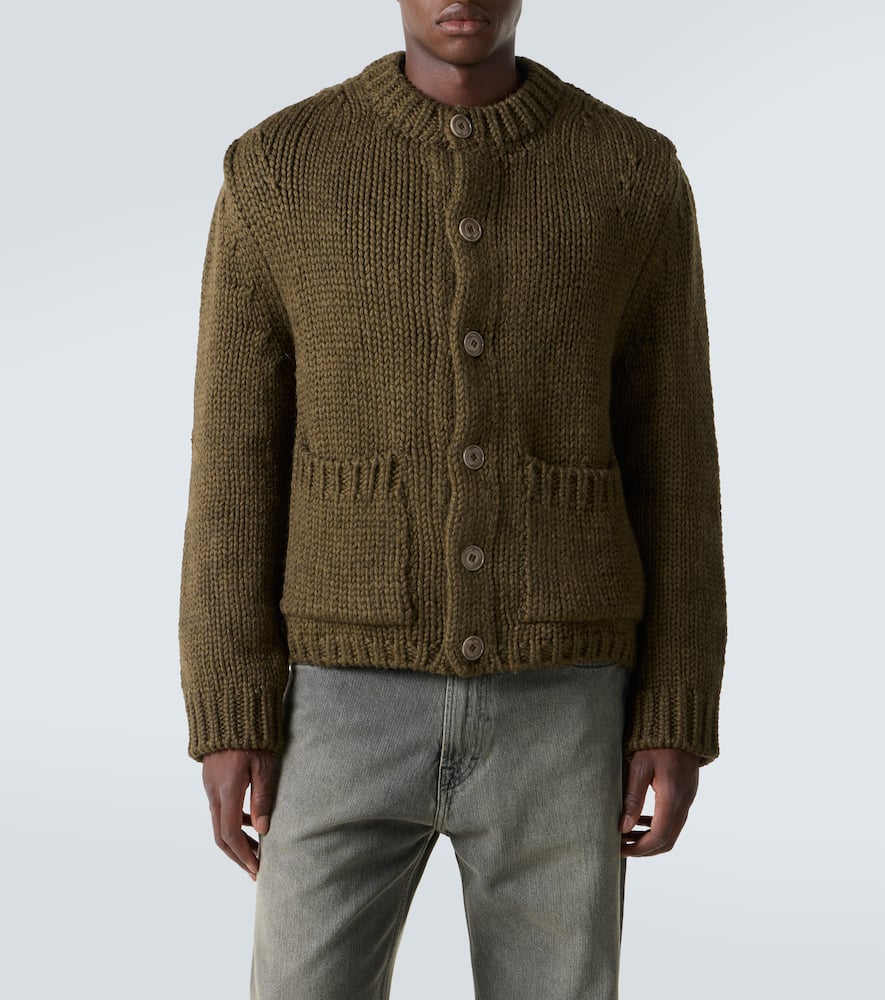 Over wool and alpaca cardigan