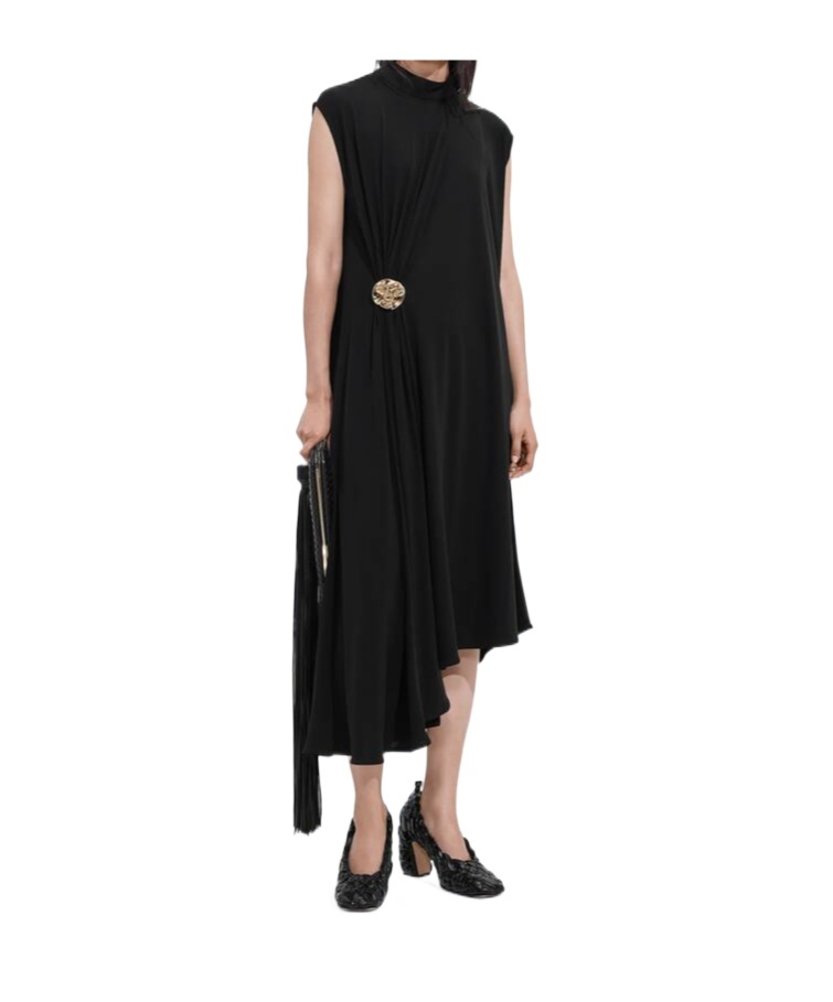 Crepe Viscose Jersey Dress