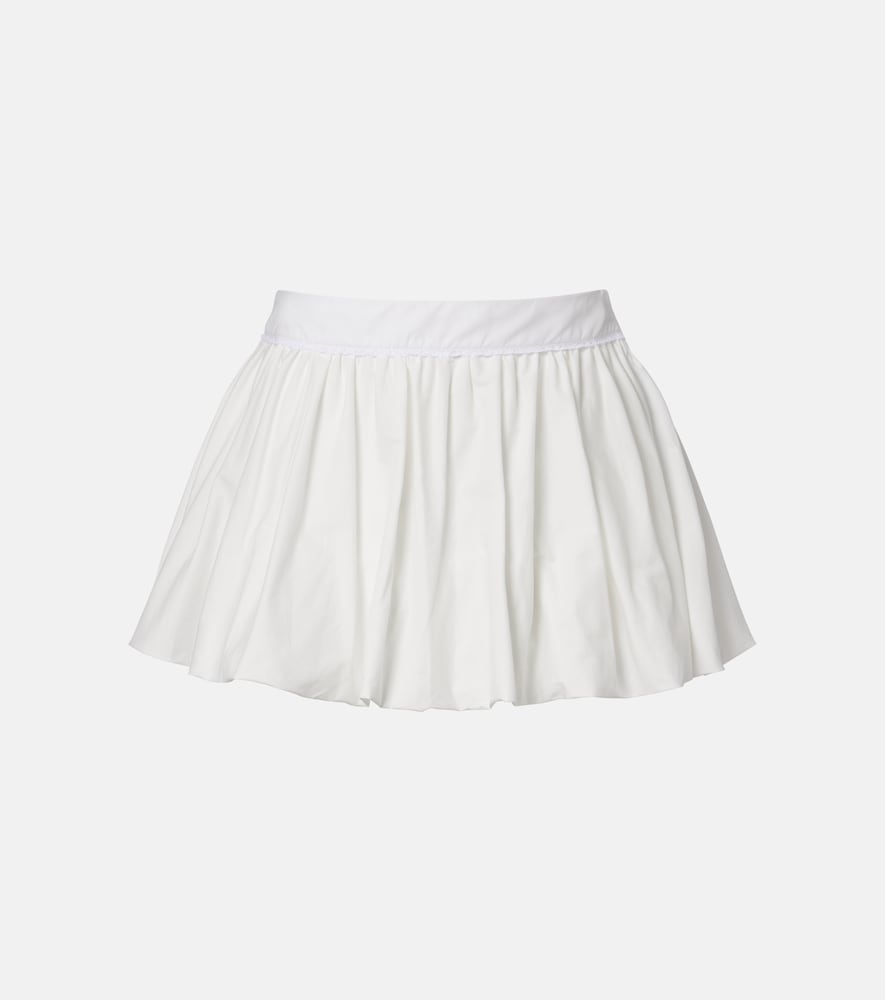 Micaela cotton poplin miniskirt
