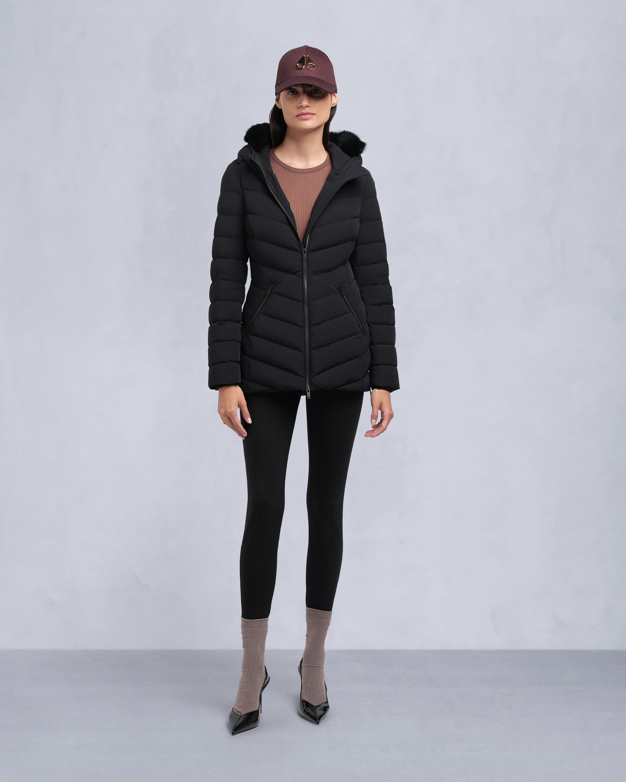 Moose Knuckles - Women's Roselawn Down Jacket - Color: Black
