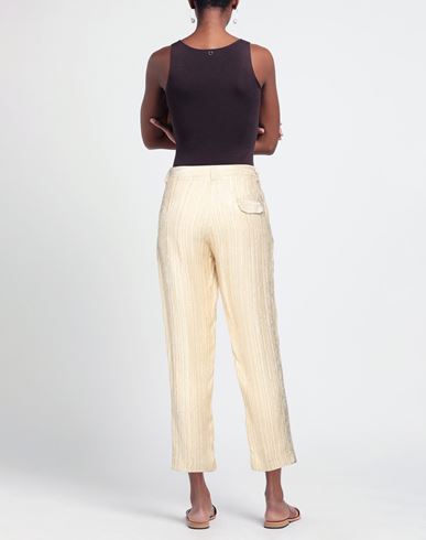 Woman Pants Beige Size 6 Viscose