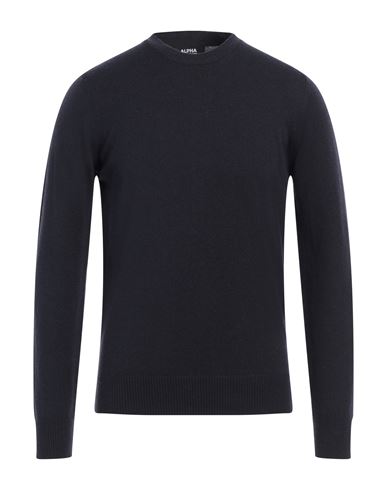 Alpha Studio Man Sweater Midnight blue Size 36 Geelong Wool