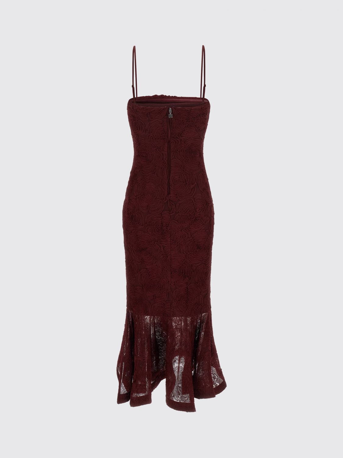 Flower Mesh Flounce Dress