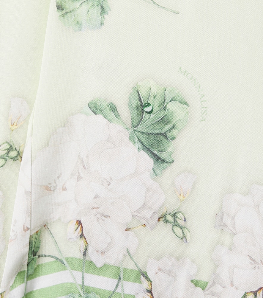 Floral satin pajama pants