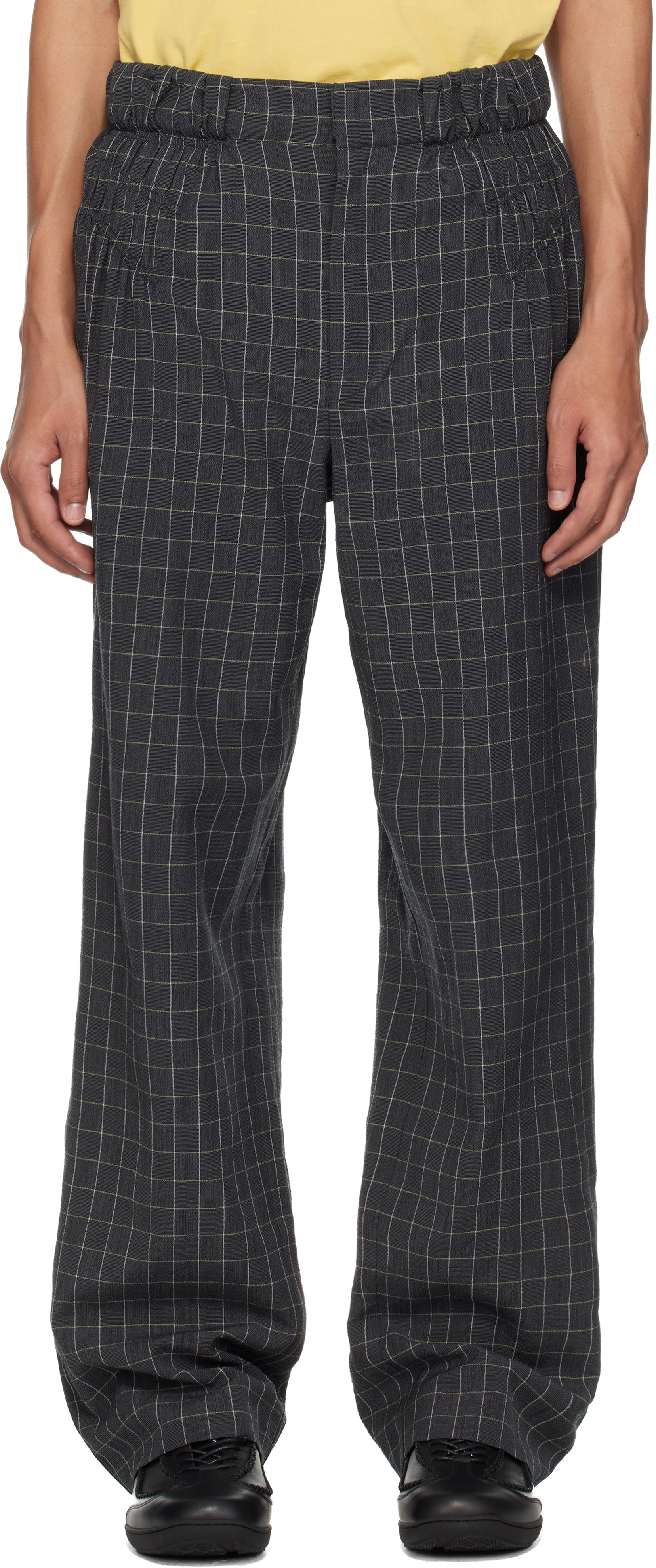 Gray Minna Gathered Trousers
